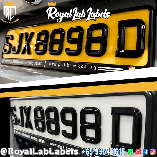 3D Popout [EURO] GLOSSY Carplate