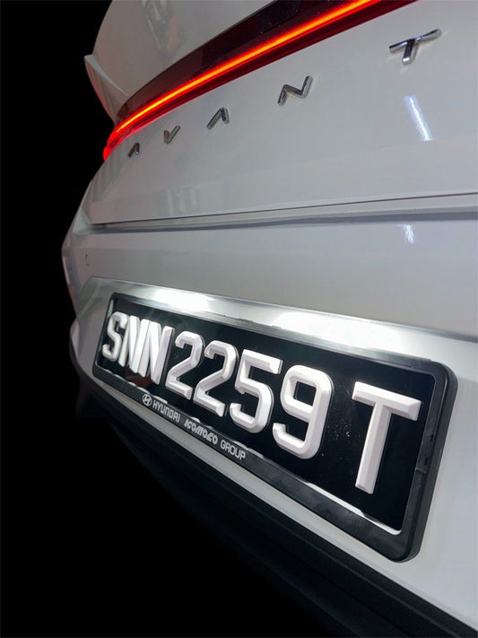 3D Popout [SNOW WHITE] Carplate
